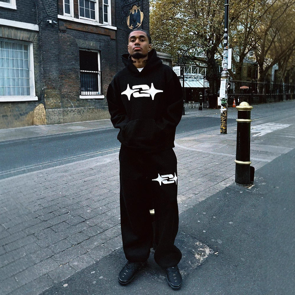 Autumn & Winter Casual Retro Hip-hop Sportswear Fashionable Hoodie