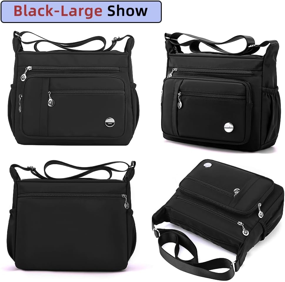 Women Shoulder Handbag Roomy Multiple Pockets Bag Ladies Crossbody Purse Fashion