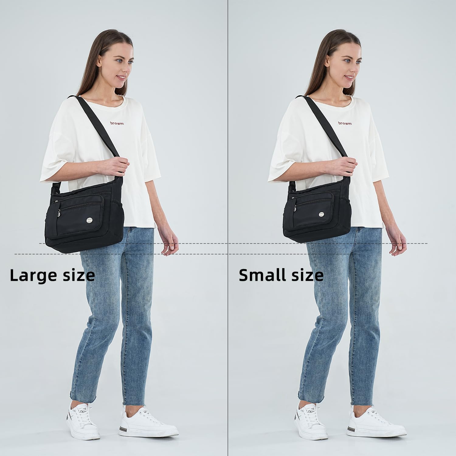 Women Shoulder Handbag Roomy Multiple Pockets Bag Ladies Crossbody Purse Fashion