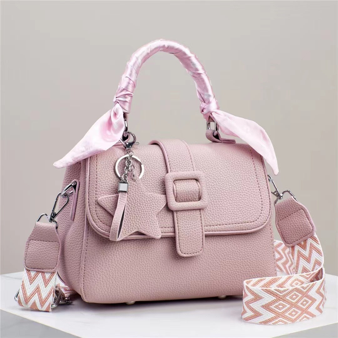 Solid Color Spring And Summer Handbag