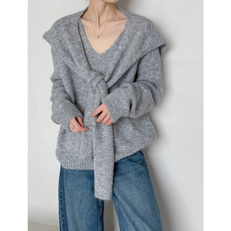 New Design Loose Lazy Style Wool Sweater